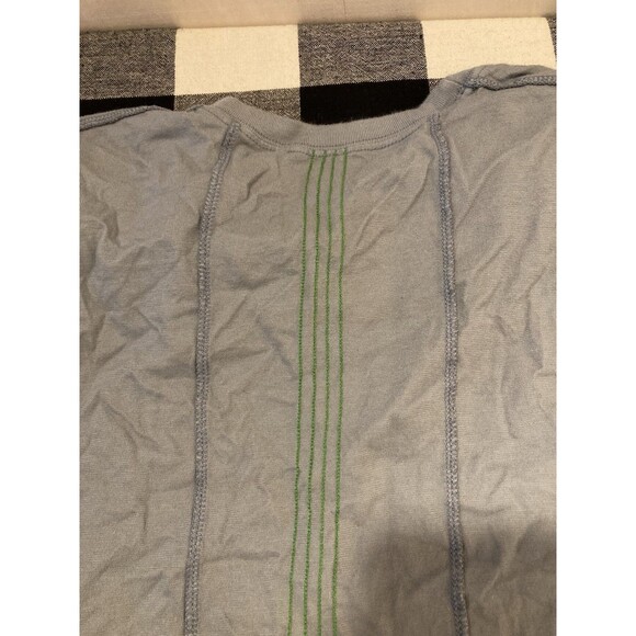 RARE NWT Indie Peace Organic Cotton Blue T-Shirt Made In USA Boho Designer Y2K - Picture 6 of 7